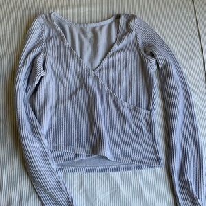 Light Blue Ribbed Long-Sleeve🩵